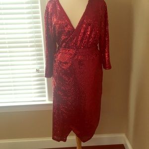 Red Sequin Dress